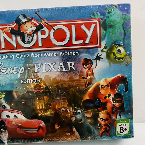 Vintage Monopoly Disney Pixar Edition Board Game Rare Hasbro Parker Brothers New - Picture 3 of 9